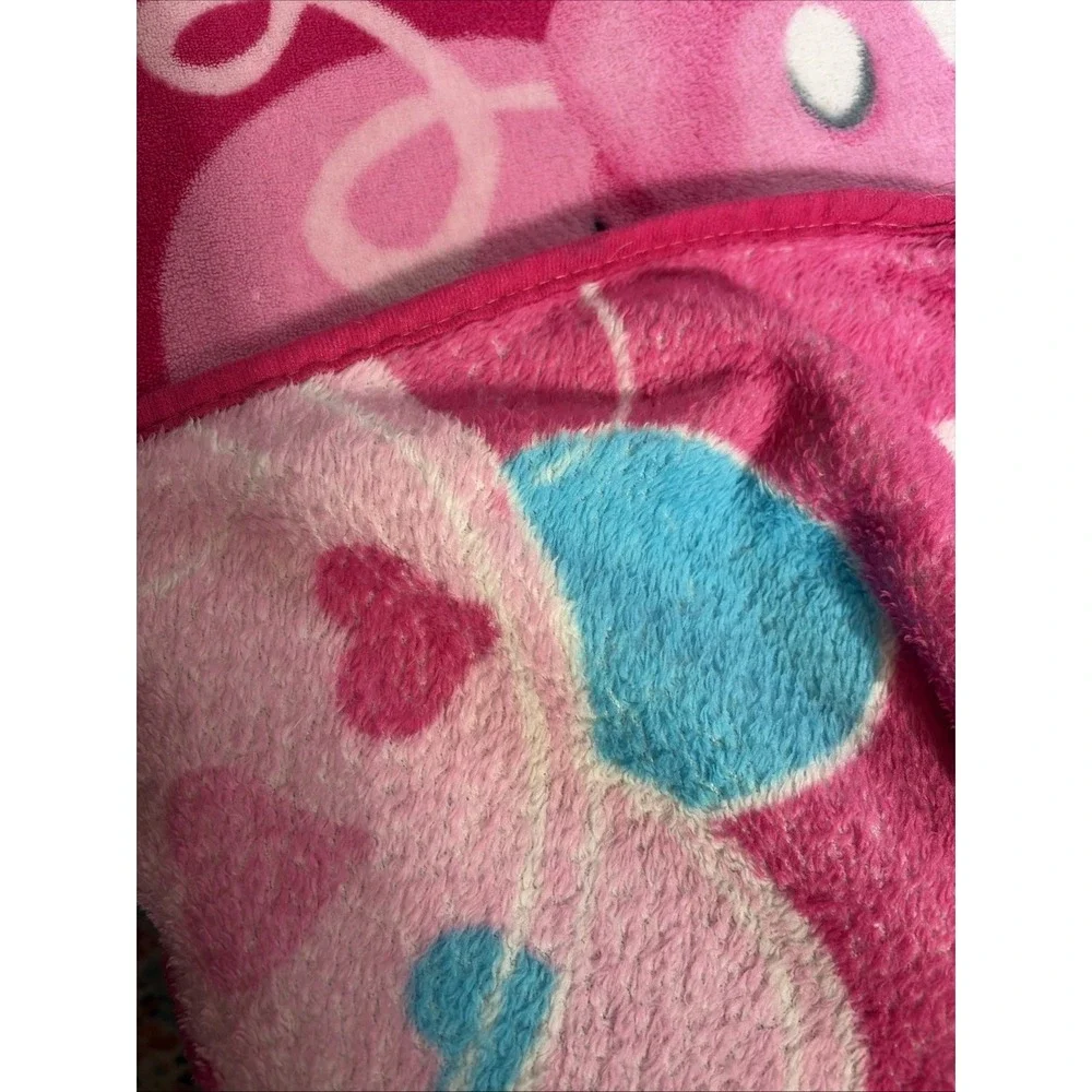 Disney Minnie Mouse Fleece 2013 Blanket Flower & Heart Soft Baby Girl.